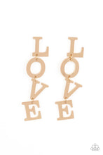 Load image into Gallery viewer, L-O-V-E - Gold Earrings
